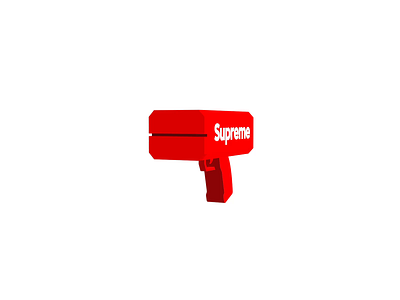 supreme ae cinema4d gun money red supreme