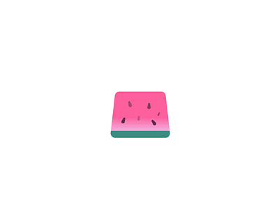 西瓜果冻 Watermelon jelly animation illustration watermelon