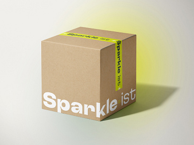 Sparkle-ist Packaging box champagne identity logo packaging packaging design sparkle tape typography