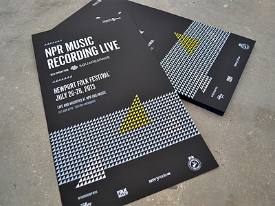 Newport Folk / NPR Music boats design music triangles typography