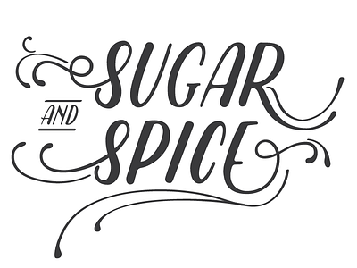 Sugar & Spice glyphs spice sugar typography
