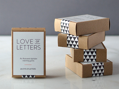 Love of Letters // packaging alphabet letters packaging typography