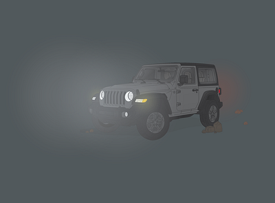 Night & Day art day design dessert illustration jeep night vector vehicle wrangler