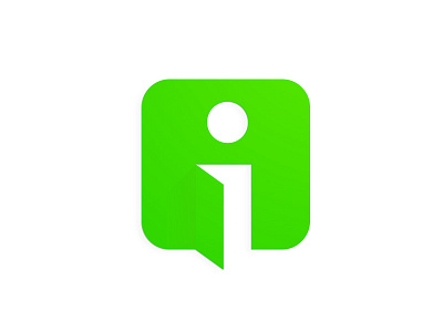 Intueat door green info information logo logotype minimal negative space symbol