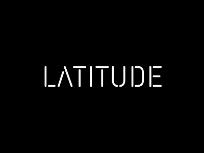 Latitude Moscow alexey malina black design intelligence furniture latitude logo stencil typography white