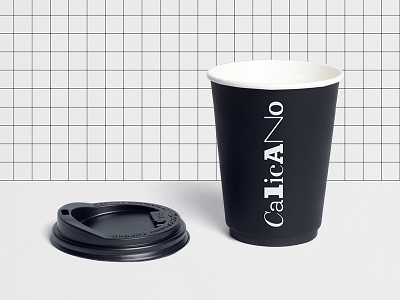 Calicano Restaurant alexey malina black calicano california coffee cup design intelligence letters logo mix restaurant typography