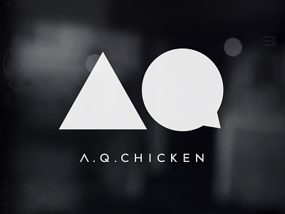 AQ Chicken alexey malina aq black chicken design intelligence geometry id identity restaurant shapes triangle
