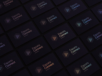 Esports Connect alexeymalina branding business cards digital esports foil holographic