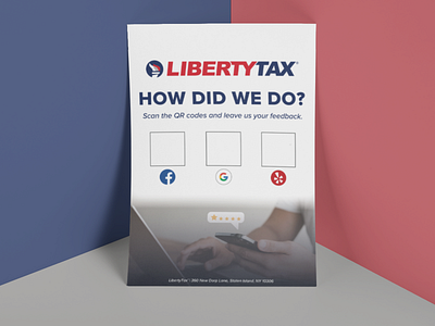 Liberty Tax Survey Sheet design flyer graphic design