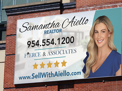 Realtor Billboard billboard design graphic design sign