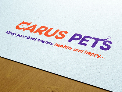 Carus Pets Animal Nutrition Logo branding logo