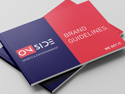 Onside Sports & Entertainment Management. Brand Guidelines branding design graphic design logo