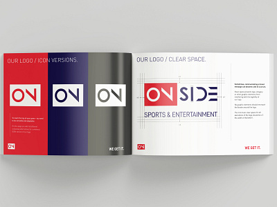 Onside Sports & Entertainment Management. Brand Guidelines branding design graphic design logo