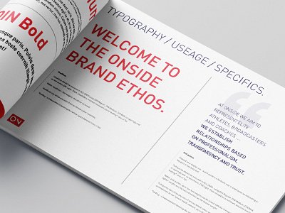 Onside Sports & Entertainment Management. Brand Guidelines branding design graphic design logo