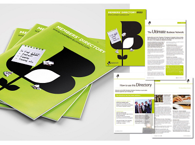 Bedfordshire & Luton Chamber of Commerce Members' Directory graphic design typography