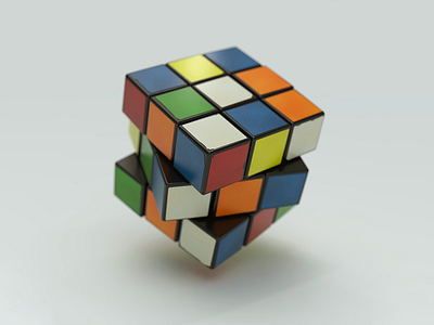 Rubik 3d cgi cube rendering rubik