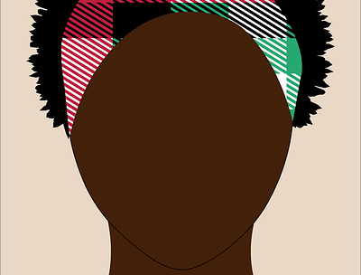 Lady with a Fro design graphic design illustration logo vector