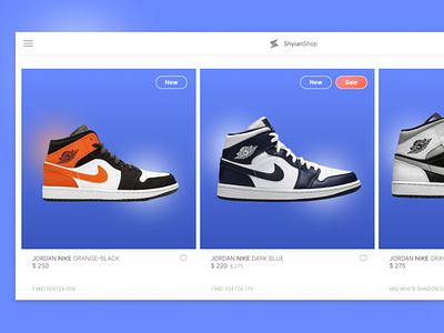 Online shoe store design 👟