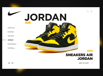 Nike website design ⚡️ branding graphic design jordan nike shop ui website