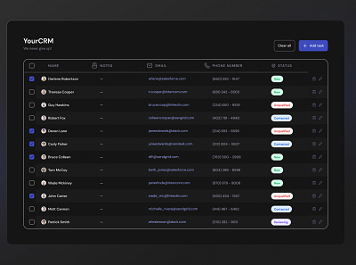 CRM design 📅 branding crm graphic design ui