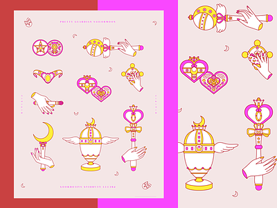 Magical Girl Weapons by Katja Cho on Dribbble