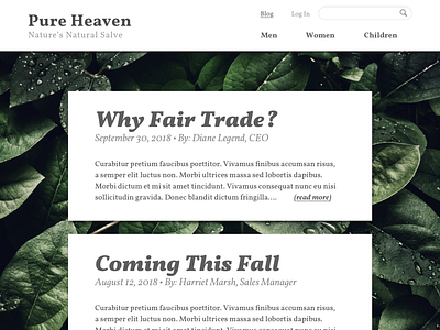 Type Study: Vollkorn all natural blog design fair trade sketch app typography uidesign vollkorn web design