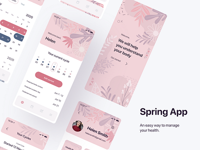 Spring App - women’s health tracker | Mobile App