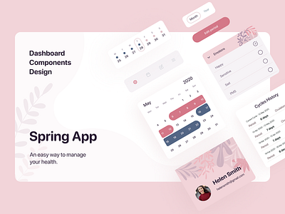 Spring App | Dashboard Interface Elements