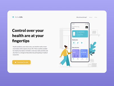 Landing page | ActiveLife App