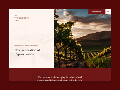 Tsangarides Winery | Landing Page