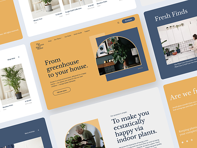 The Green Plant Home | Landing Page branding design ecommerce garden gardening greenhouse home plants interface landing page minimal plant plants products ui ux web website