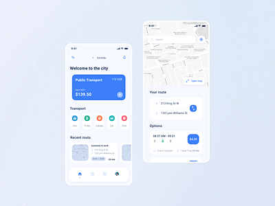 Public Transport App | Mobile Application app car design interface ios metro minimal public transport route subway taxi tram transition transport travel app trip ui ux