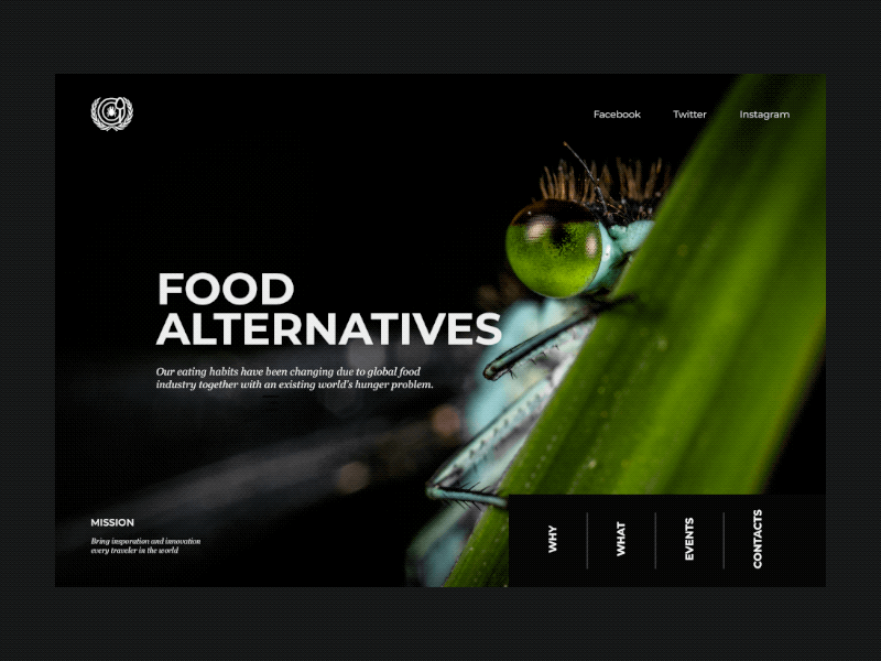 Food Alternative | Menu Animation