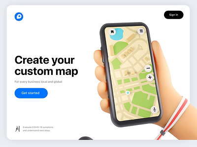 Map animation UI 3d animation blender design environment icon icons map navigation ui ux vector