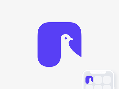 Vertun environment icons illustration logo pigeon