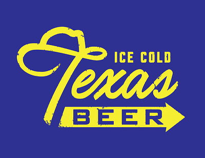 Texas Beer beer cowboyhat design graphic design lettering texas typography
