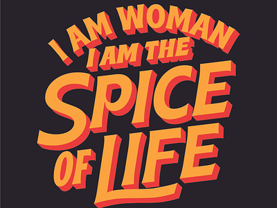 I Am Woman design graphic design lettering typography