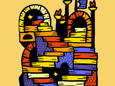 Stair Maze design graphic design illustration