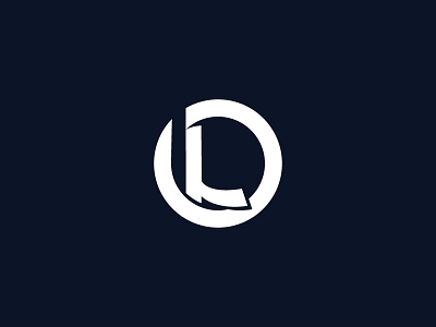 LR logo concept circle circular design graphic letters logo lr monogram round