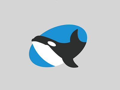 Orca icon logo orca