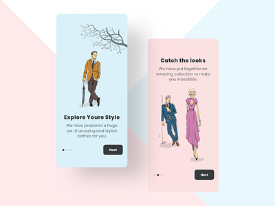 Fashion app onboarding