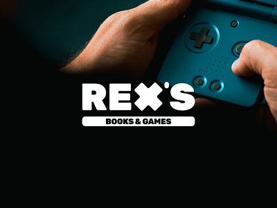 Rex's Books & Games Branding Identity books branding gaming identity logo
