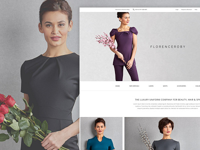 Florence Roby Screenshots beauty clothing design ecommerce hair interface shop store ui web