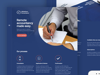 Whitethorn Accountants Homepage Screenshot