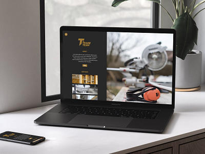 The Trade Team Homepage Screenshot branding building services design digital hull identity interface trade typography ui web yorkshire