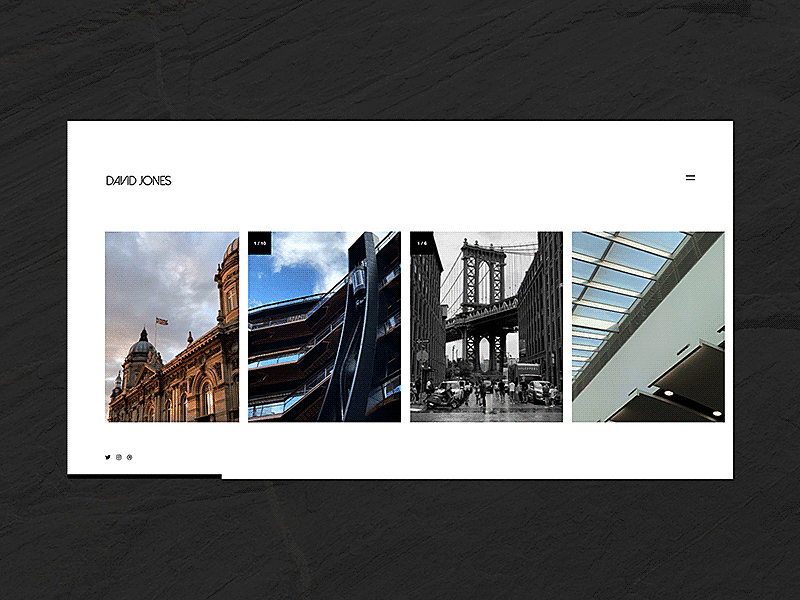 Personal Scrap-Book design digital hull interface minimalism minimalistic photography showcase typography ui web yorkshire