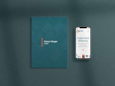 Green Ginger Digital Branding Identity & Homepage Screenshot