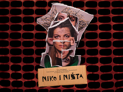 Niko i Ništa / Nothing and Nobody analog collage photo collage poster design theatre theatre play design theatre play poster