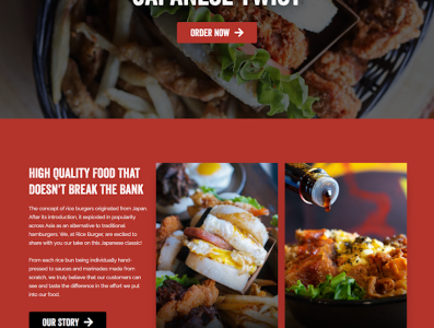 Online food Ordering website templates