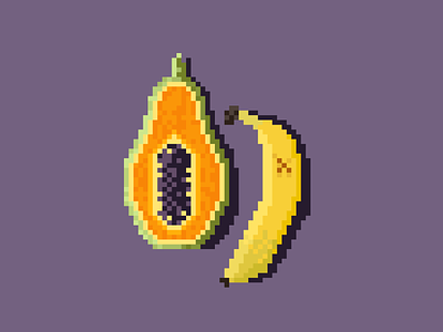 Pixel fruits fruits illustration pixel art